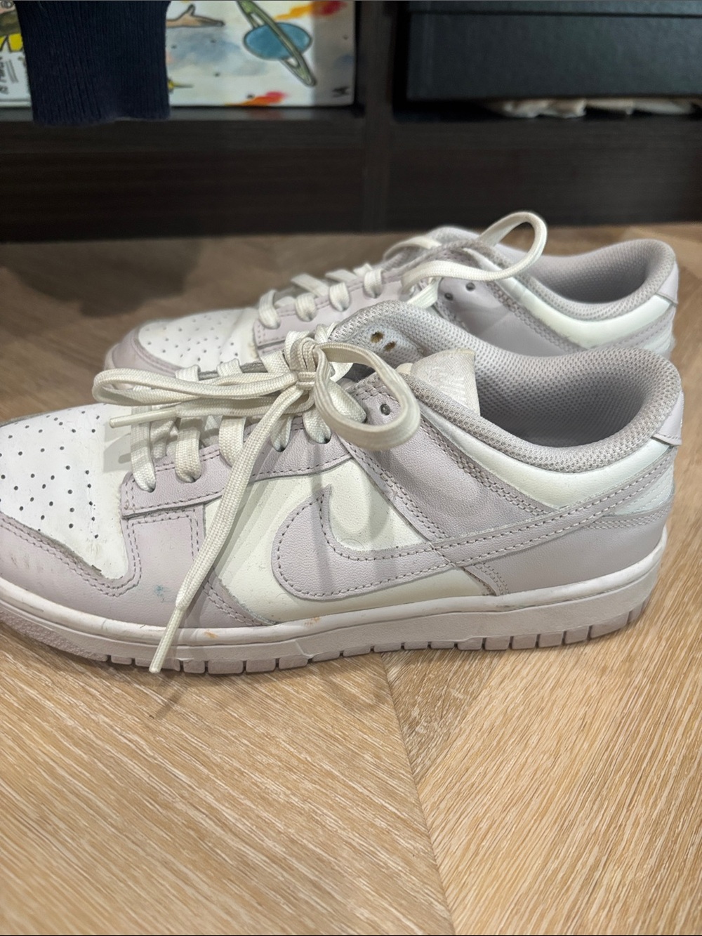 Nike Women’s Low-Top Sneakers in lavender and White